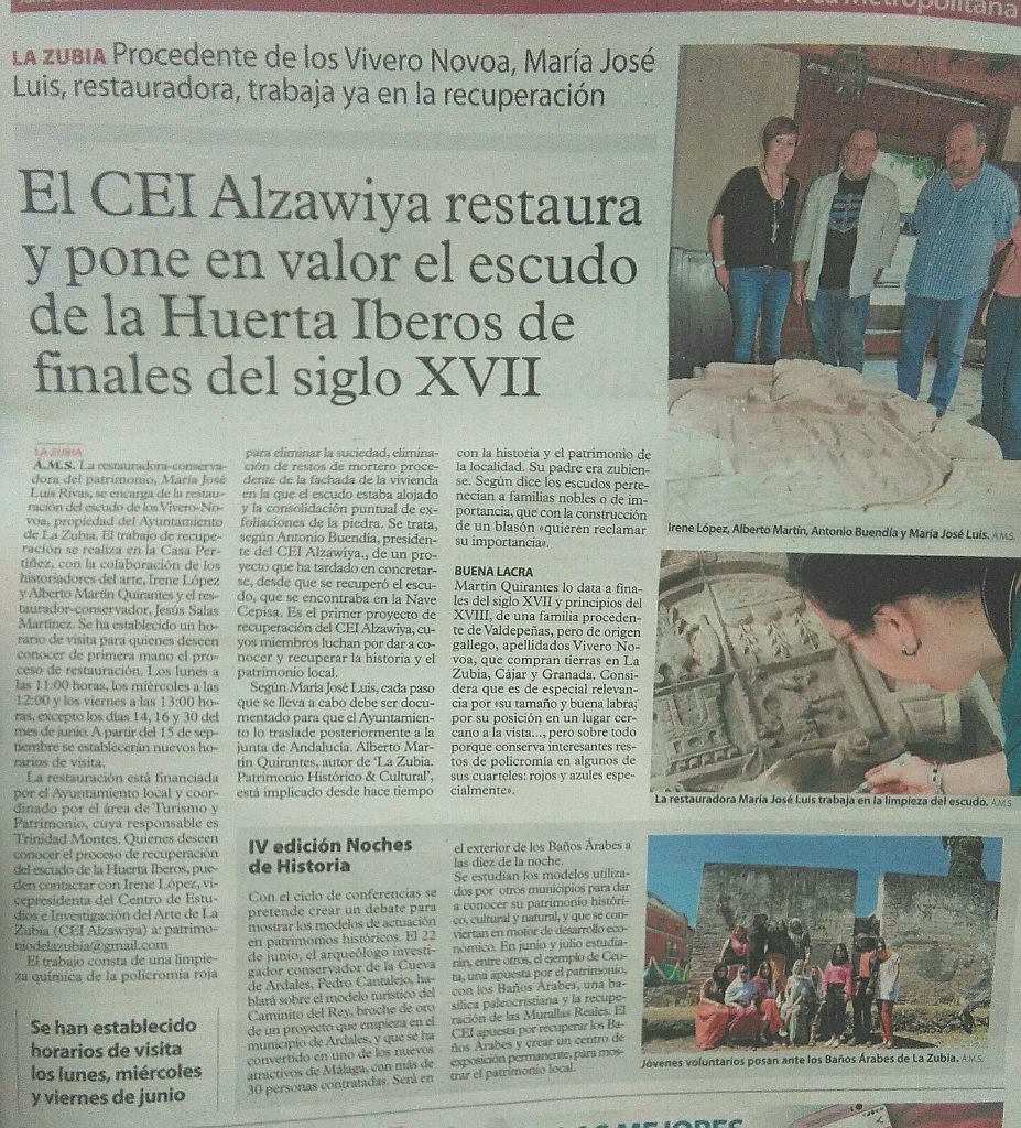 Articulo restauración escudo