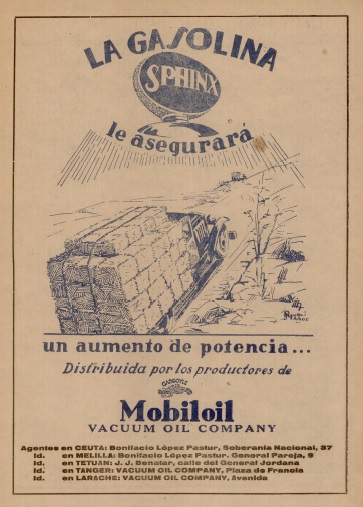 Anuncio de gasolina de 1931